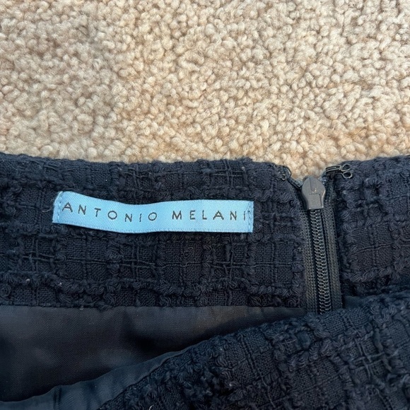 Antonio Melani Women’s Navy Blue Skirt Size 14 - Picture 8 of 9